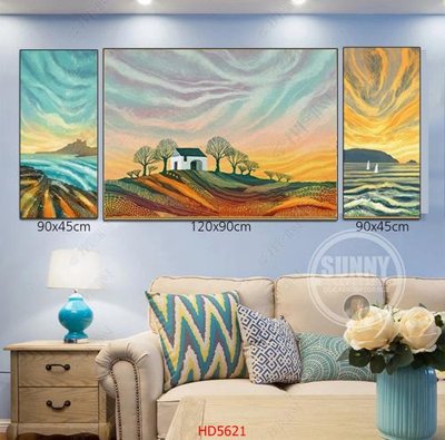 File in ấn File tranh bộ hiện đại HD5621 (bản gốc) cao cấp