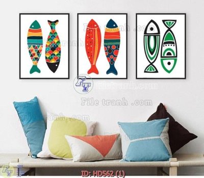 File gốc in ấn File tranh hiện đại HD562 chất lượng vượt trội