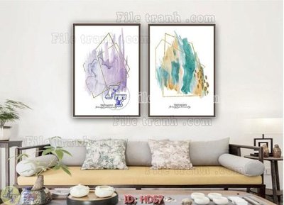 File gốc File tranh hiện đại HD57 (bản quyền) cho in ấn