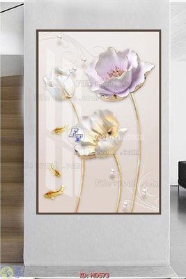 File PSD in ấn File tranh hiện đại HD573 (chất lượng cao)