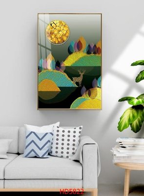 File ảnh File tranh bộ hiện đại HD5822 (gốc) in decal dán tường