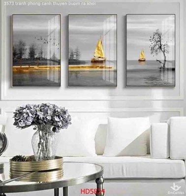 File in lụa File tranh bộ hiện đại HD5824 (chất lượng cao) File tranh bộ hiện đại HD5824