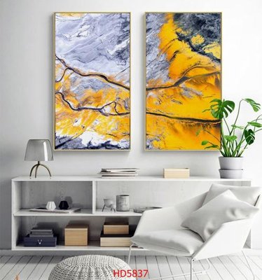 Download file File tranh bộ hiện đại HD5837 (gốc) in mica đèn LED