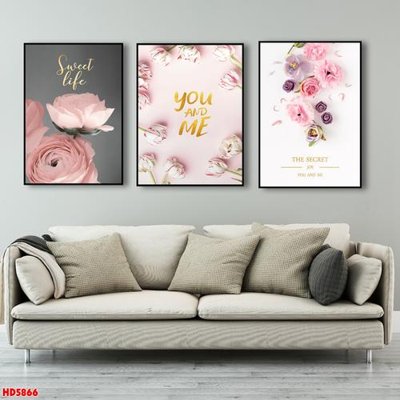 File gốc File tranh bộ hiện đại HD5866 (in lụa) trang trí tường