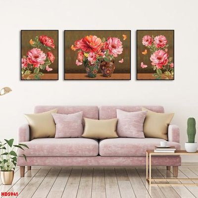 File tranh File tranh bộ hiện đại HD5941 (bản gốc) in lụa 5D