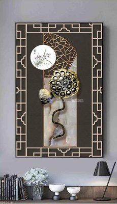 Ảnh gốc File bộ tranh treo hiện đại HD60018 (độ nét cao) in tráng gương