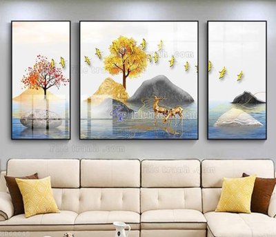 File gốc File bộ tranh treo hiện đại HD60045 (thiết kế) cho in ấn