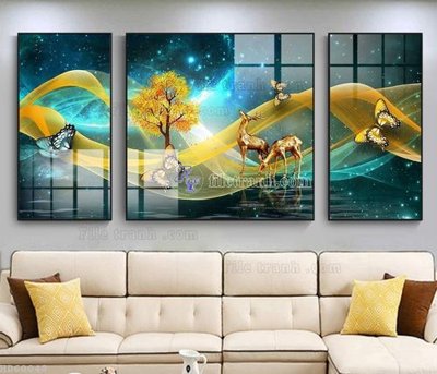 File in trần File bộ tranh treo hiện đại HD60048 (bản gốc) đại dương