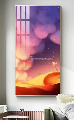 File in trần File bộ tranh treo hiện đại HD60063 (bản gốc) bầu trời