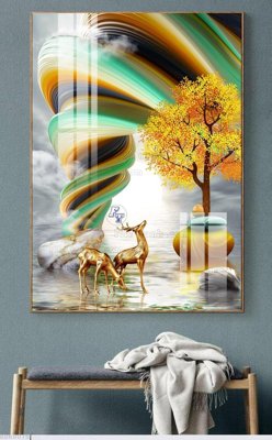 File in trần File bộ tranh treo hiện đại HD60075 (bản gốc) trời sao