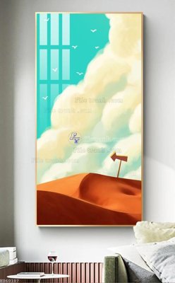 File gốc File bộ tranh treo hiện đại HD60107 (in tráng gương) nghệ thuật