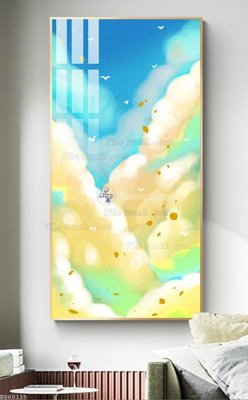 File in trần File bộ tranh treo hiện đại HD60125 (file gốc) hoa văn 3D