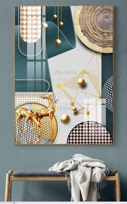 File ảnh File bộ tranh treo hiện đại HD60144 (gốc) in decal dán tường