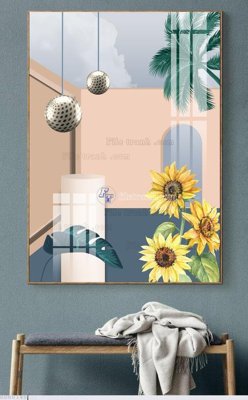 File in trần File bộ tranh treo hiện đại HD60145 (bản gốc 3D) sống động