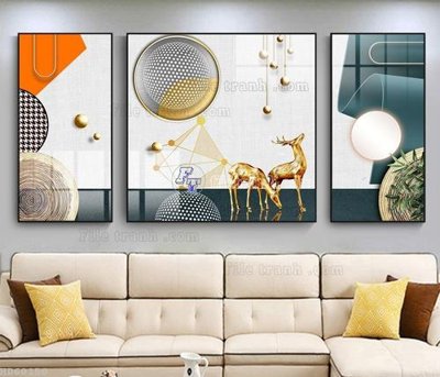 File ảnh gốc File bộ tranh treo hiện đại HD60150 (chuyên in mica)