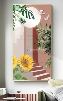 File gốc in tráng gương File bộ tranh treo hiện đại HD60170 chi tiết