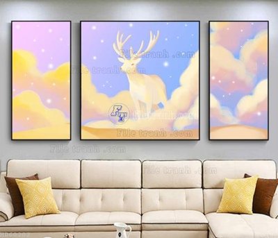 File gốc File bộ tranh treo hiện đại HD60202 (chủ đề hiện đại) trang trí