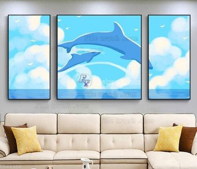 File ảnh File bộ tranh treo hiện đại HD60206 (gốc) cho trang trí nội thất