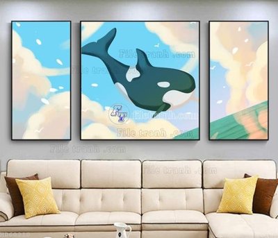 File gốc File bộ tranh treo hiện đại HD60210 (chuẩn CMYK) cho nhà in