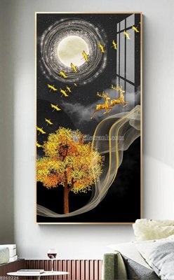 File gốc File bộ tranh treo hiện đại HD60226 (in lụa) cao cấp