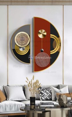 Tải file File bộ tranh treo hiện đại HD60264 (gốc) chủ đề phong thủy