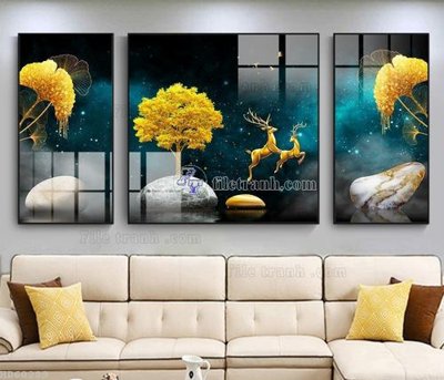 File in mica File bộ tranh treo hiện đại HD60289 (bản gốc) sắc sảo