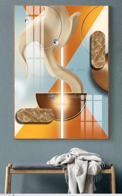 File in trần File bộ tranh treo hiện đại HD60298 (bản gốc) hoa văn