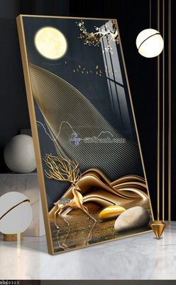 File tranh gốc PSD File bộ tranh treo hiện đại HD60323 còn nguyên layer