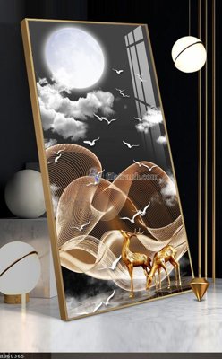 Ảnh gốc File bộ tranh treo hiện đại HD60365 (nét căng) in mica