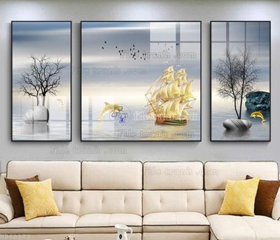 File PSD in ấn File bộ tranh treo hiện đại HD60373 (chất lượng cao)