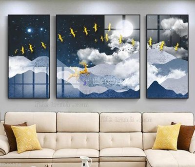 File gốc File bộ tranh treo hiện đại HD60374 (chủ đề hiện đại) trang trí