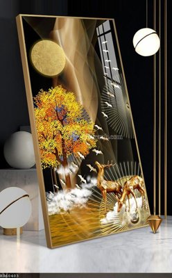 File tranh File bộ tranh treo hiện đại HD60403 (file gốc) chuẩn màu in