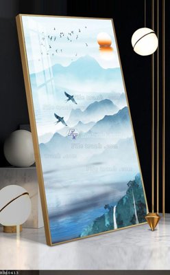 File ảnh File bộ tranh treo hiện đại HD60413 (gốc) in backdrop sự kiện