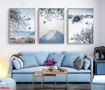 File gốc File tranh bộ hiện đại HD6063 (in mica) làm bảng hiệu