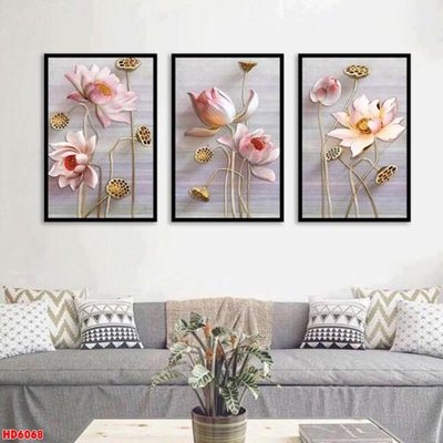 File gốc File tranh bộ hiện đại HD6068 (in ấn) màu sắc trung thực