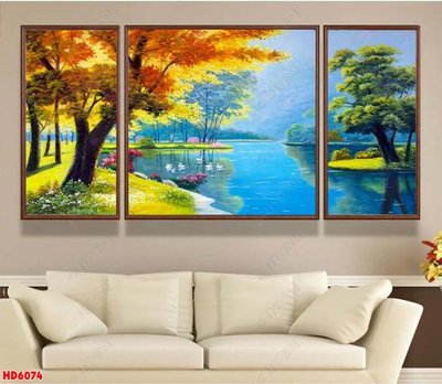 File in trần File tranh bộ hiện đại HD6074 (bản gốc) 5D