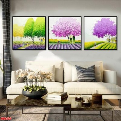 File in trần File tranh bộ hiện đại HD6109 (bản gốc) phong cảnh