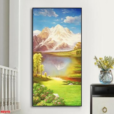 File tranh File tranh bộ hiện đại HD6110 (ảnh gốc) in trần 3D