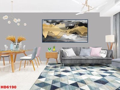 Hình ảnh file gốc in lụa File tranh bộ hiện đại HD6190