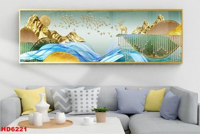 Tải file gốc File tranh bộ hiện đại HD6221 (in bạt) quảng cáo