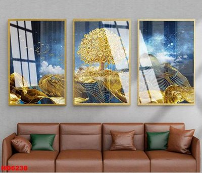 File ảnh File tranh bộ hiện đại HD6238 (gốc) cho trang trí nội thất