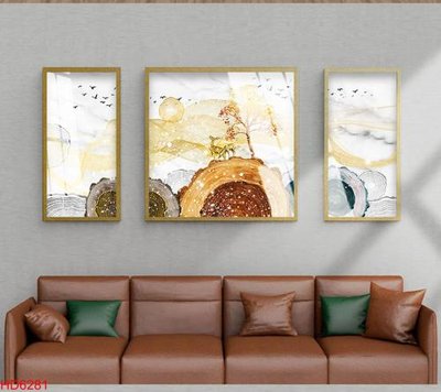 Download file gốc File tranh bộ hiện đại HD6281 (in mica) 3D