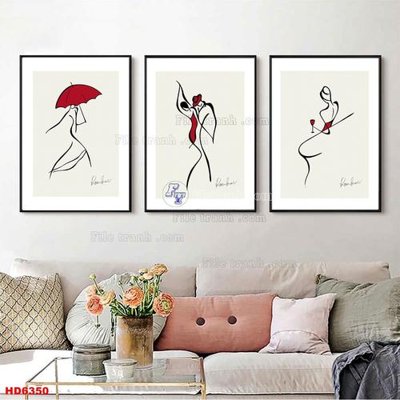 File tranh gốc File tranh bộ hiện đại HD6350 (bản đẹp) độc quyền