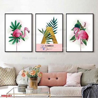 File gốc File tranh bộ hiện đại HD6387 (dành cho trang trí nội thất)