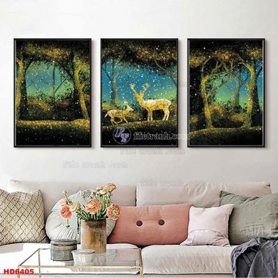 Download file File tranh bộ hiện đại HD6405 (gốc) in mica cao cấp