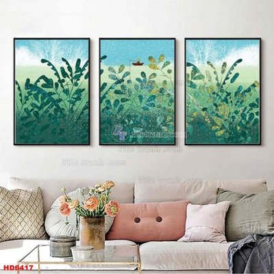 Tải file File tranh bộ hiện đại HD6417 (gốc) để in ấn ngay