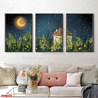 File in trần File tranh bộ hiện đại HD6420 (bản gốc) 5D