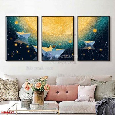 File gốc File tranh bộ hiện đại HD6437 (cho in ấn) độc quyền