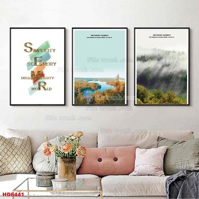 Tải file gốc File tranh bộ hiện đại HD6441 (in khổ lớn) không mờ