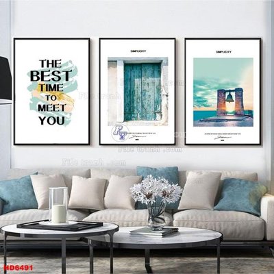 Ảnh gốc File tranh bộ hiện đại HD6491 (độ nét cao) in tráng gương